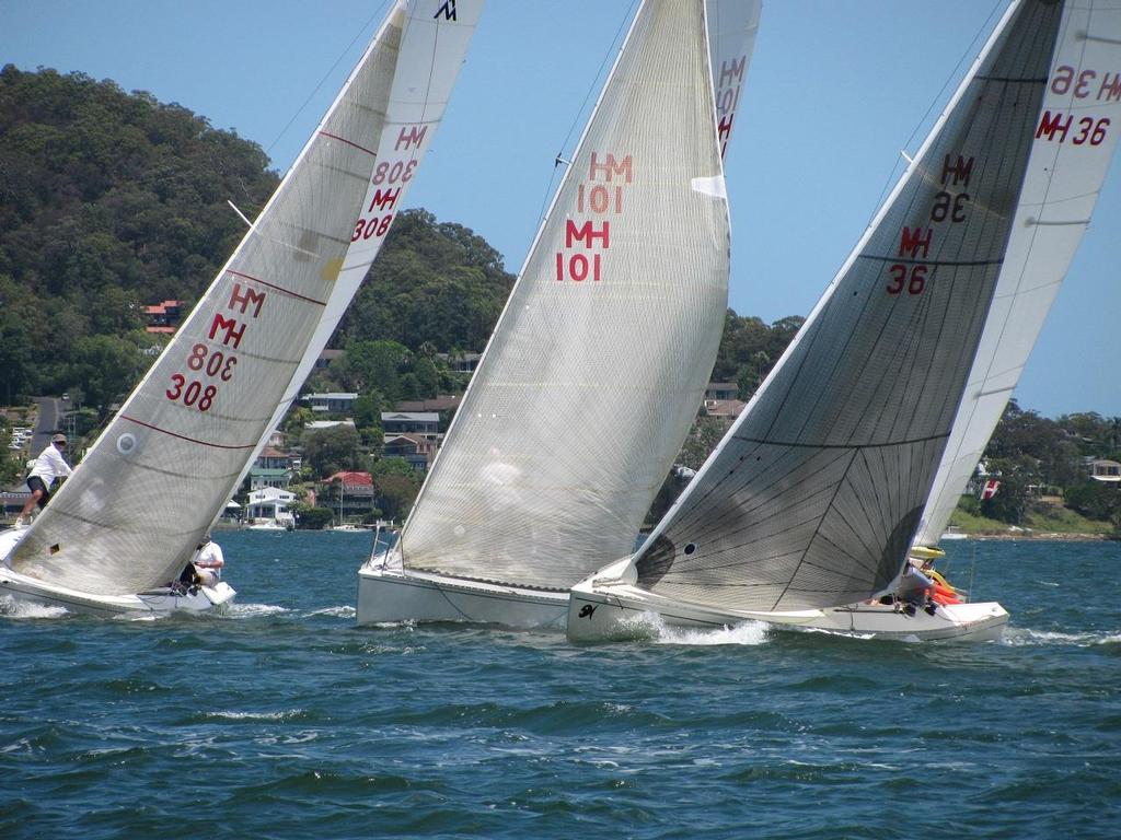 Adams 10s at close quarters at the National Championships on Brisbane Water. Pictures: Mo Goodship - Adams 10 National Championships © Mo Goodship